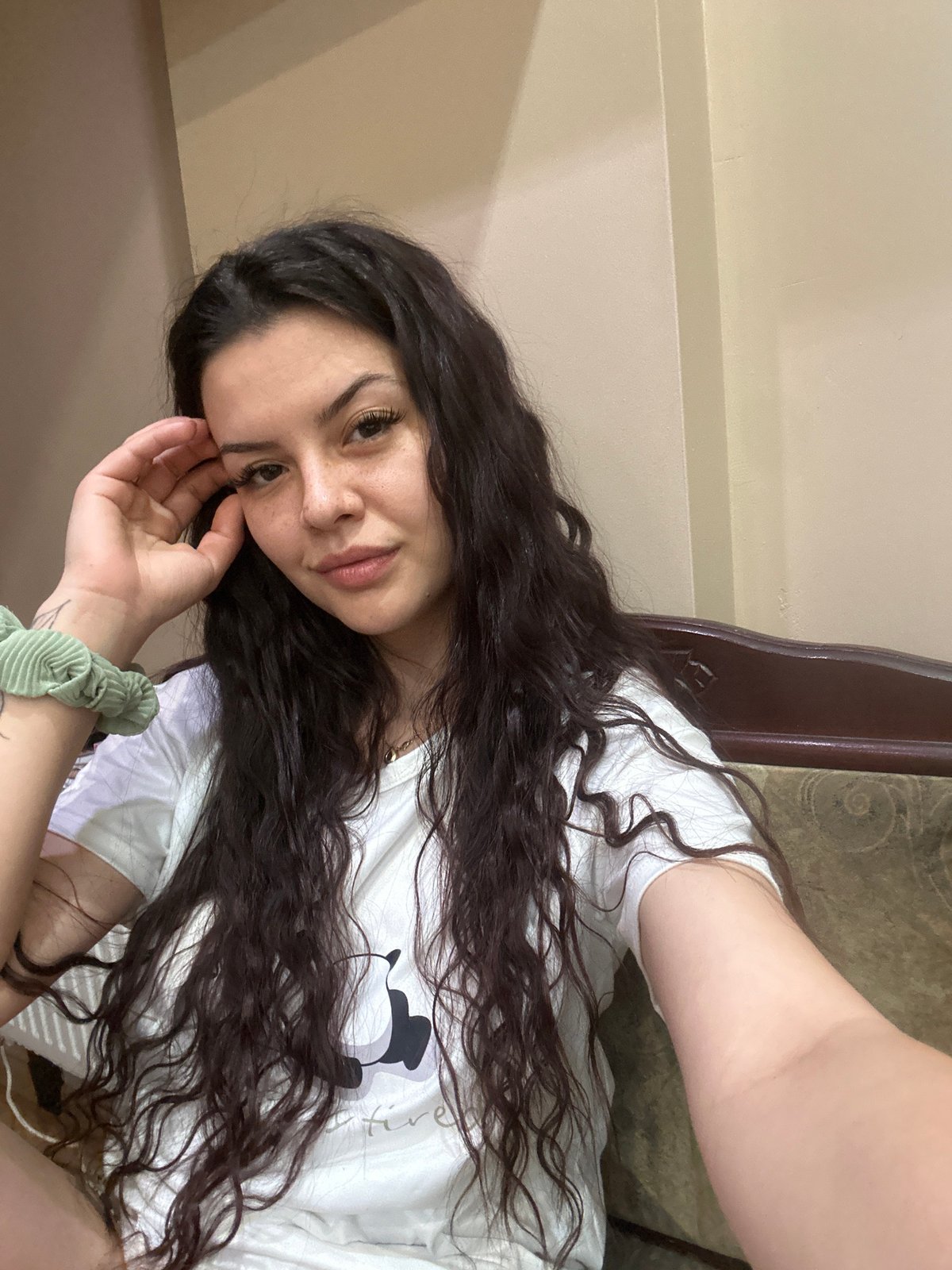 Selfie session in Sliven with panda t-shirt