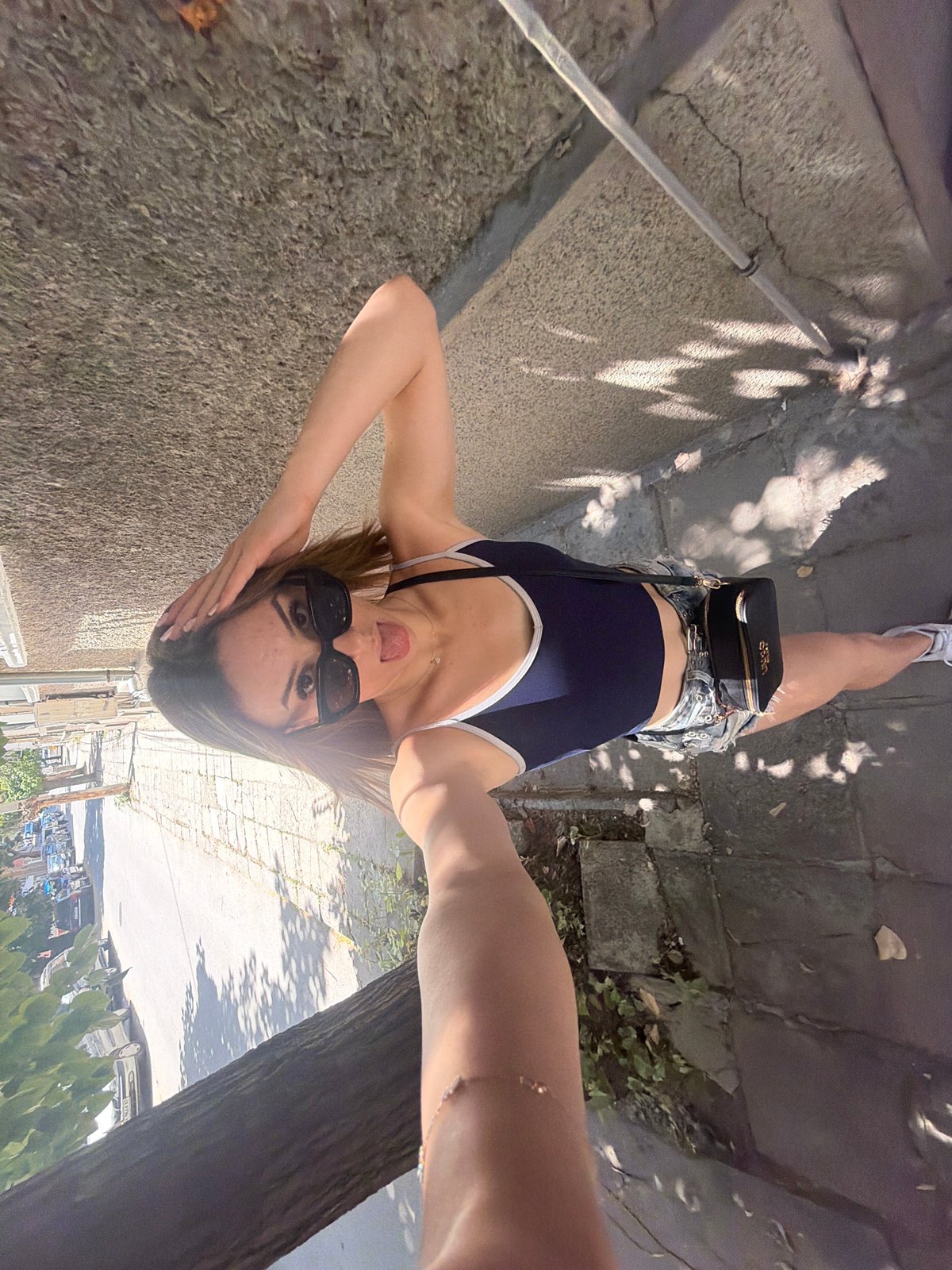 Casual summer street style on Shumen's cobblestone lanes