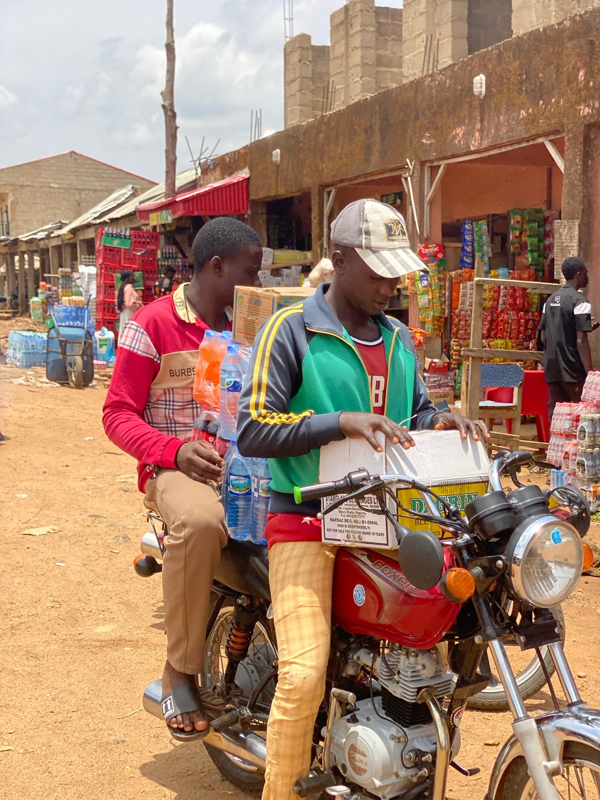 Busy market day captured in Kafanchan B, Nigeria