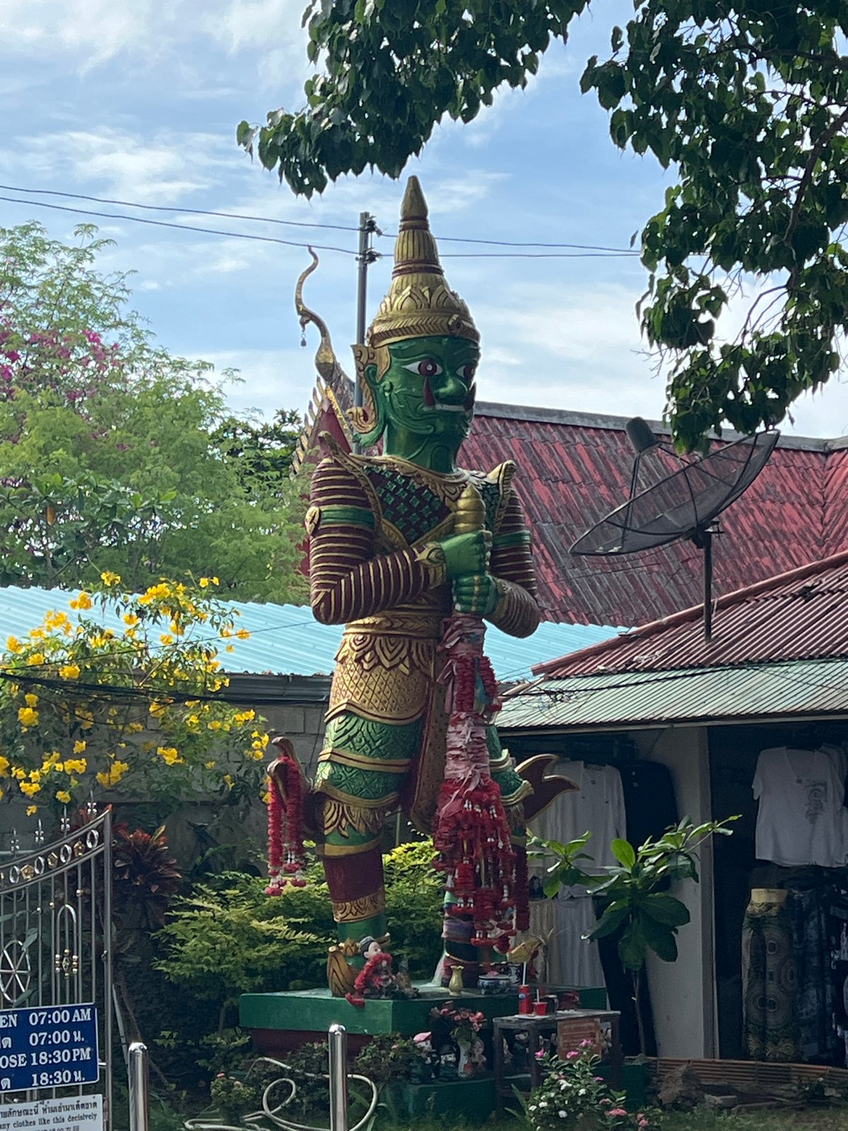 Temple visit documented at Big Buddha complex in Thailand