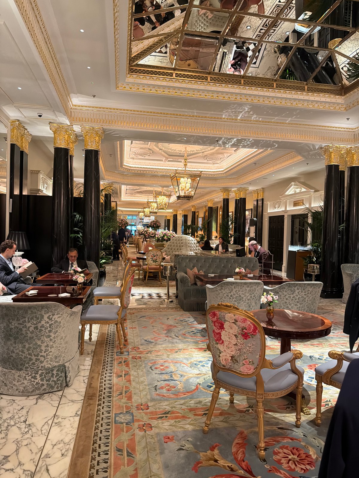 Luxury London establishment interior documented during afternoon visit