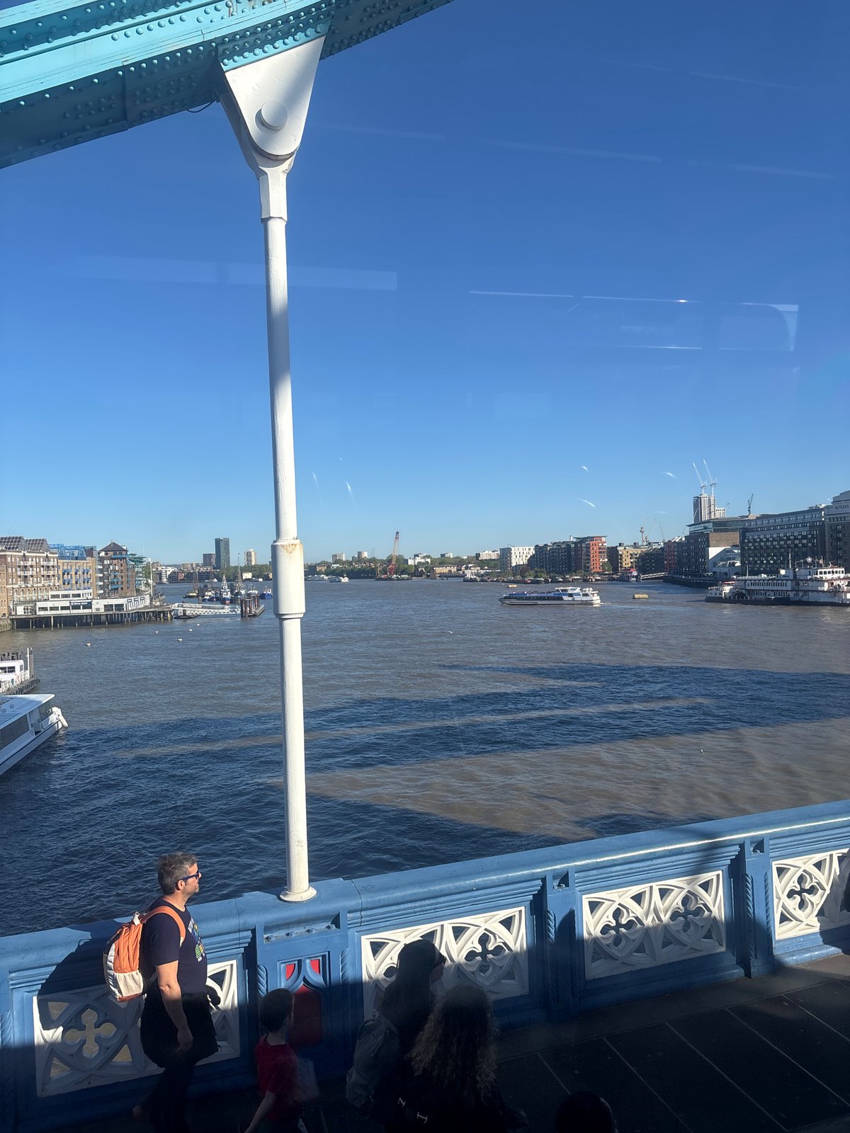 Sunny afternoon views captured at London's Tower Bridge