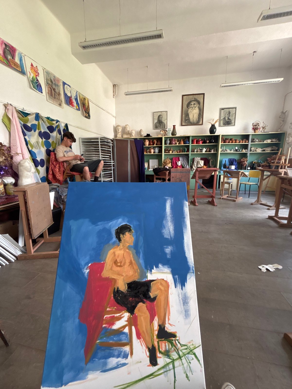 Art studio session documented in Troyan, Bulgaria