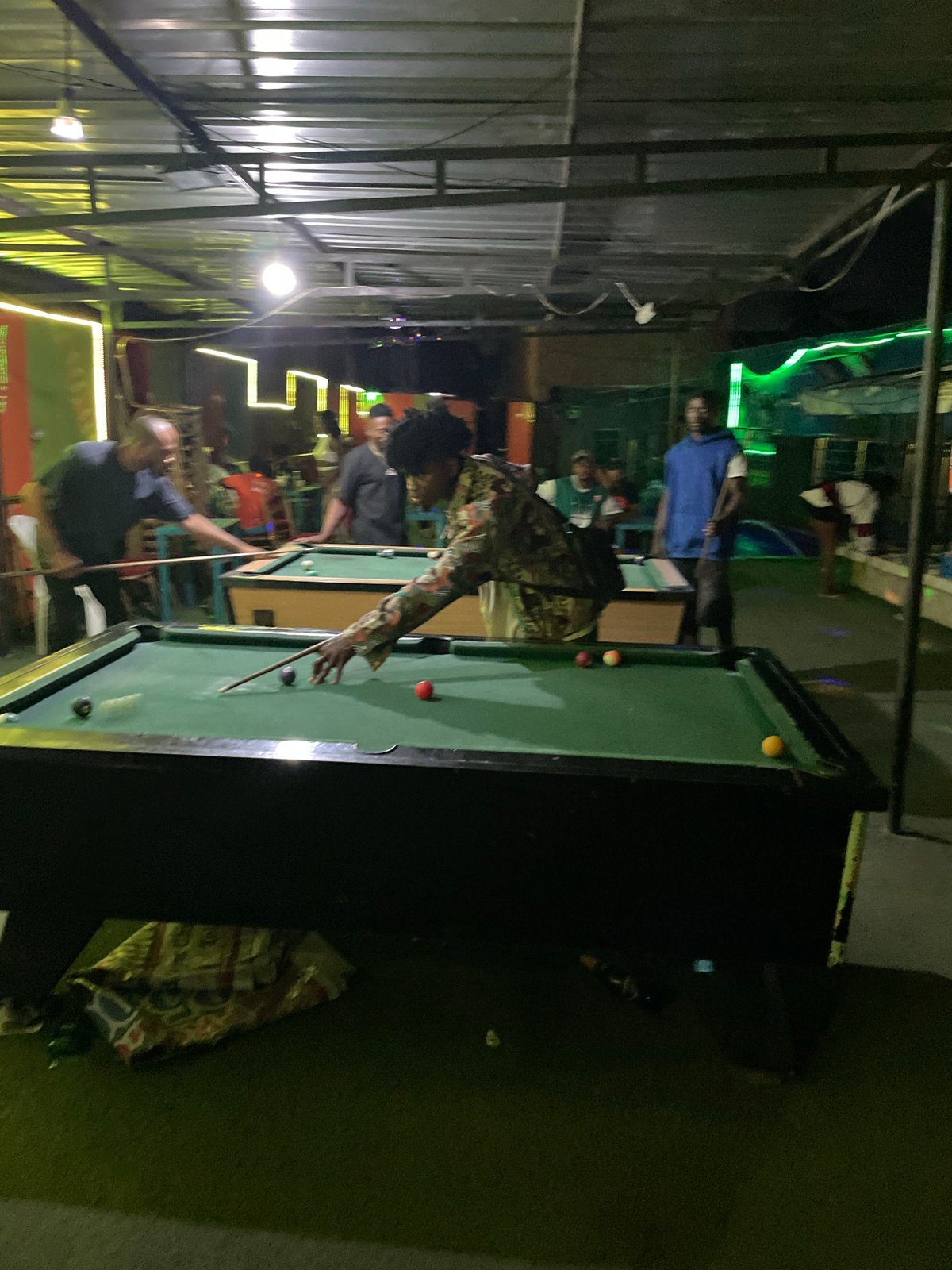 Evening recreation captured at entertainment complex in Ado, Nigeria