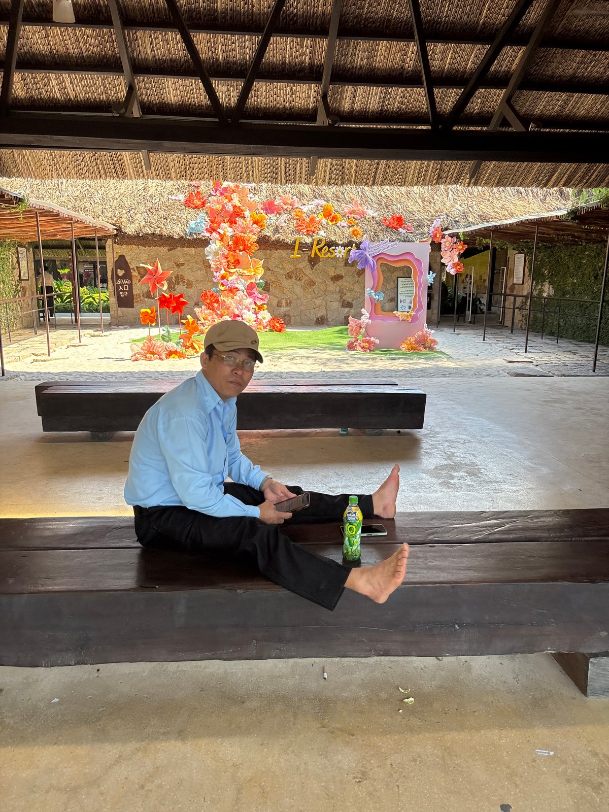 Morning visit to a lotus pond garden in Nha Trang