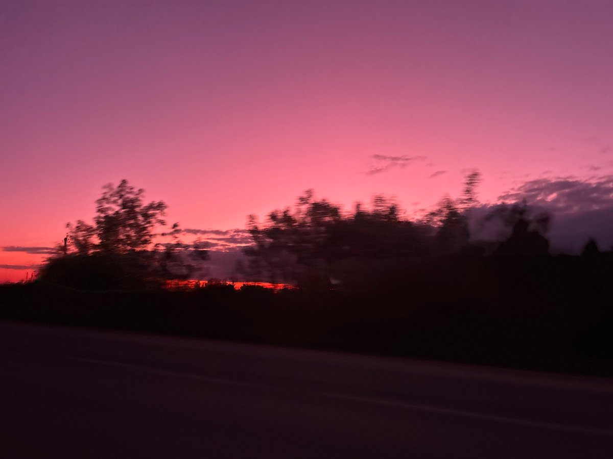 Sunset landscape captured in Zaprudnya, Russia