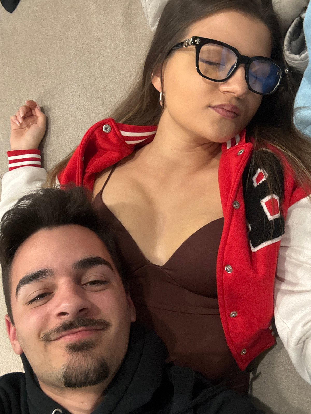 Couple takes intimate selfies indoors in Sofia