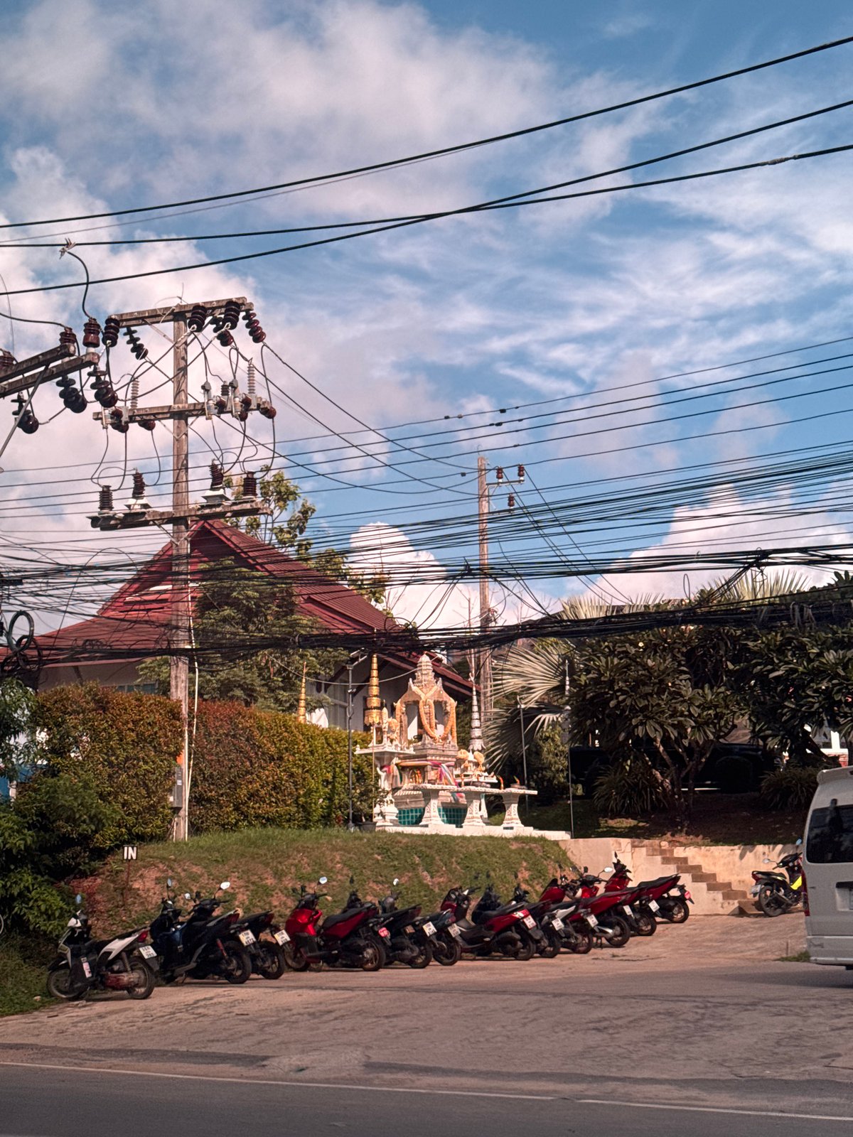 Street scenes around Rawai neighborhood on sunny afternoon