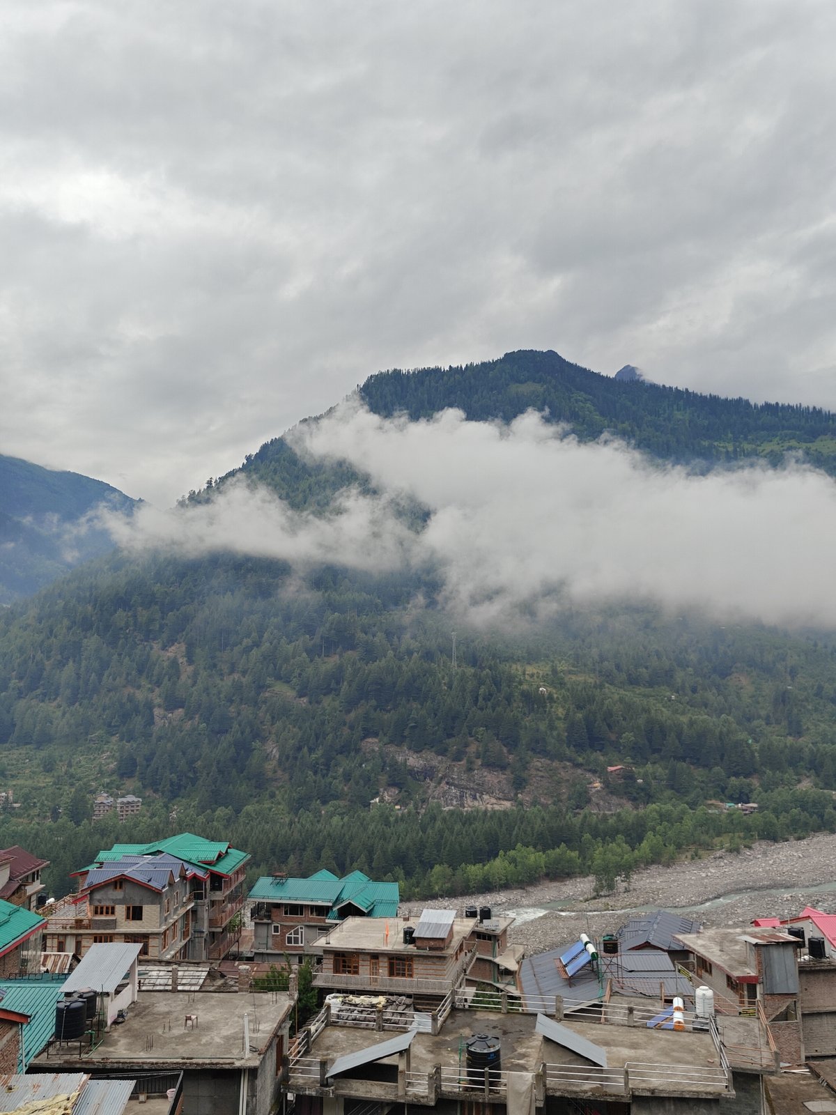 Early morning scenes captured in mountain town Vashisht, India