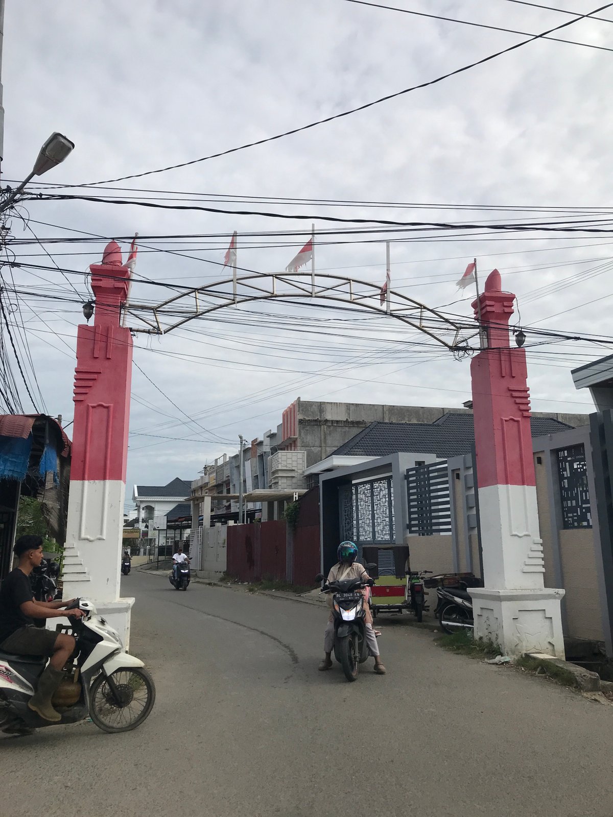 Street scenes captured across Lhokseumawe, Indonesia during morning hours
