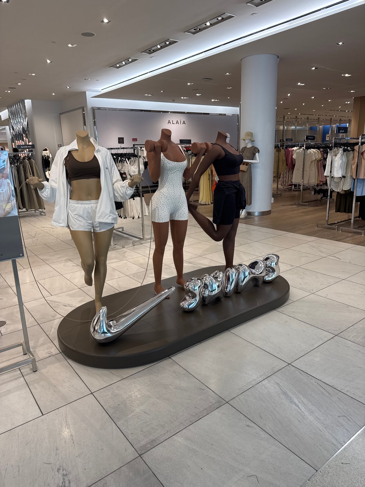 Inside Pacific Centre's luxury retail corridor, downtown Vancouver
