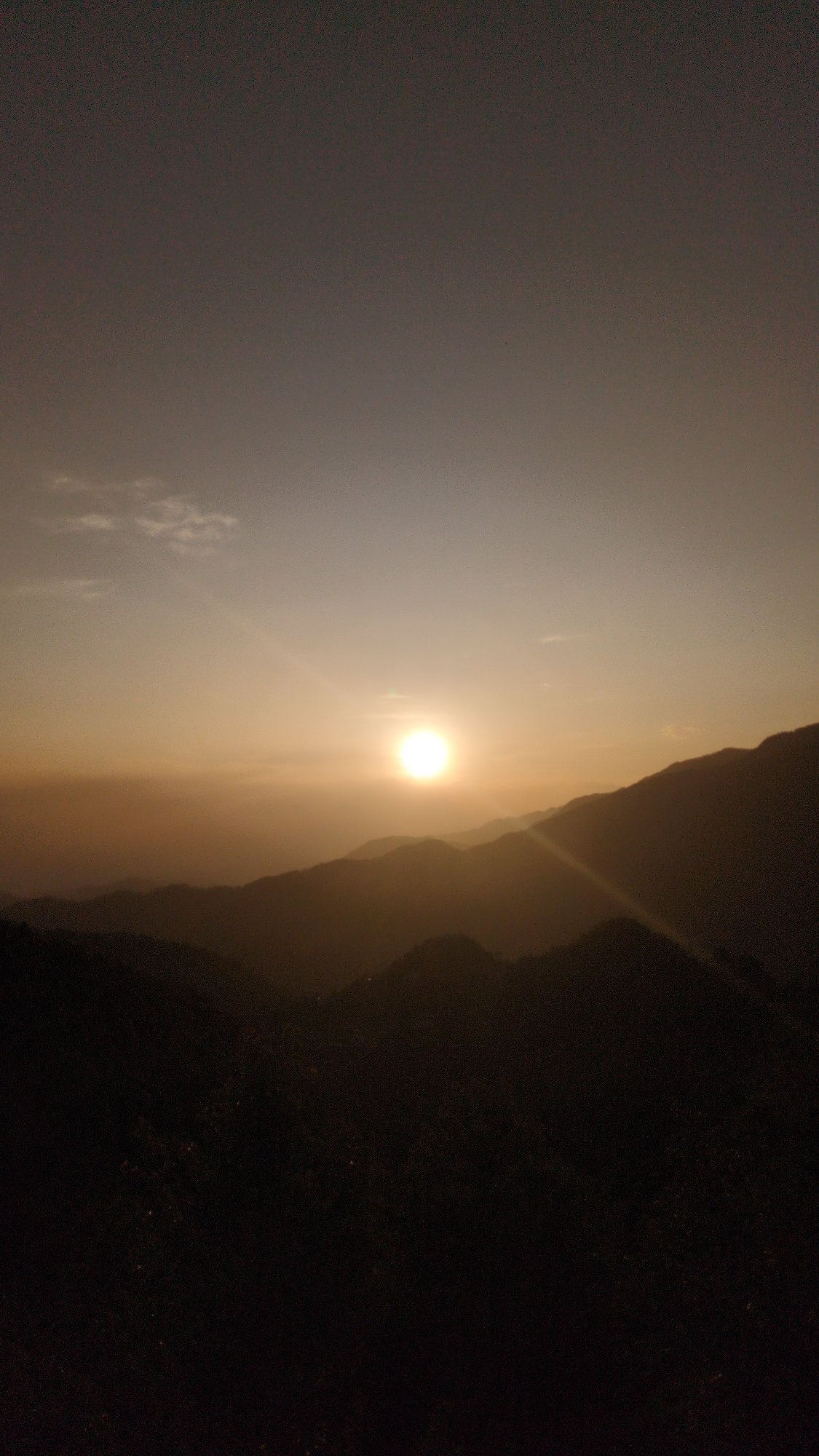 Sunset and mountain photography captured in Haini, India