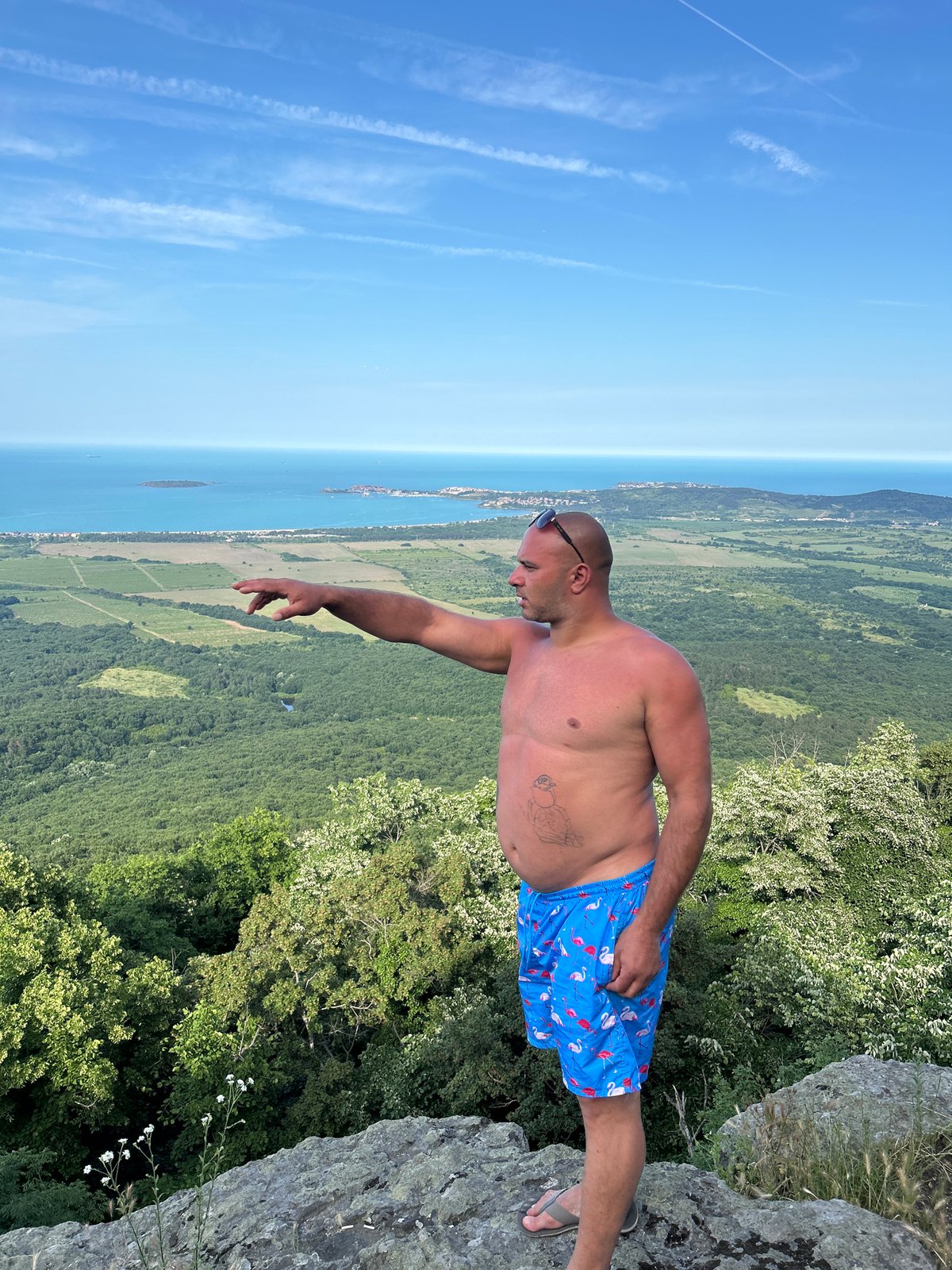 Visitors gather at Bulgarian clifftop for Black Sea views