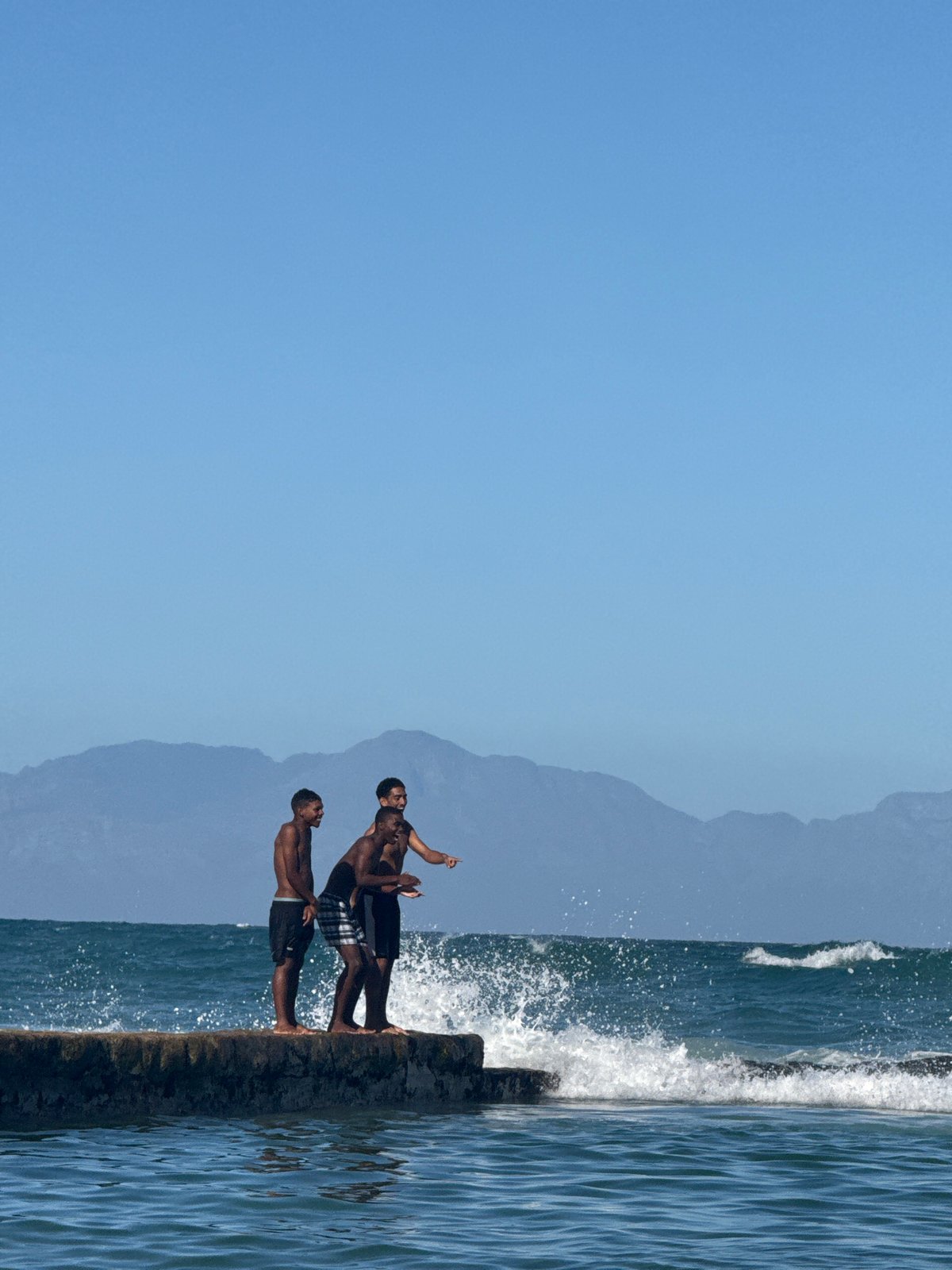 Afternoon beach scenes captured at Muizenberg, Cape Town