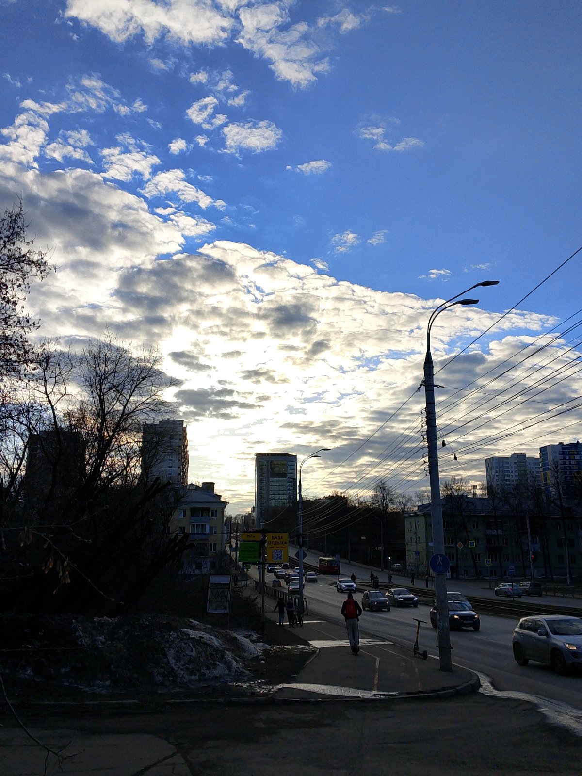 Woman shopping and photographed around Izhevsk, Russia