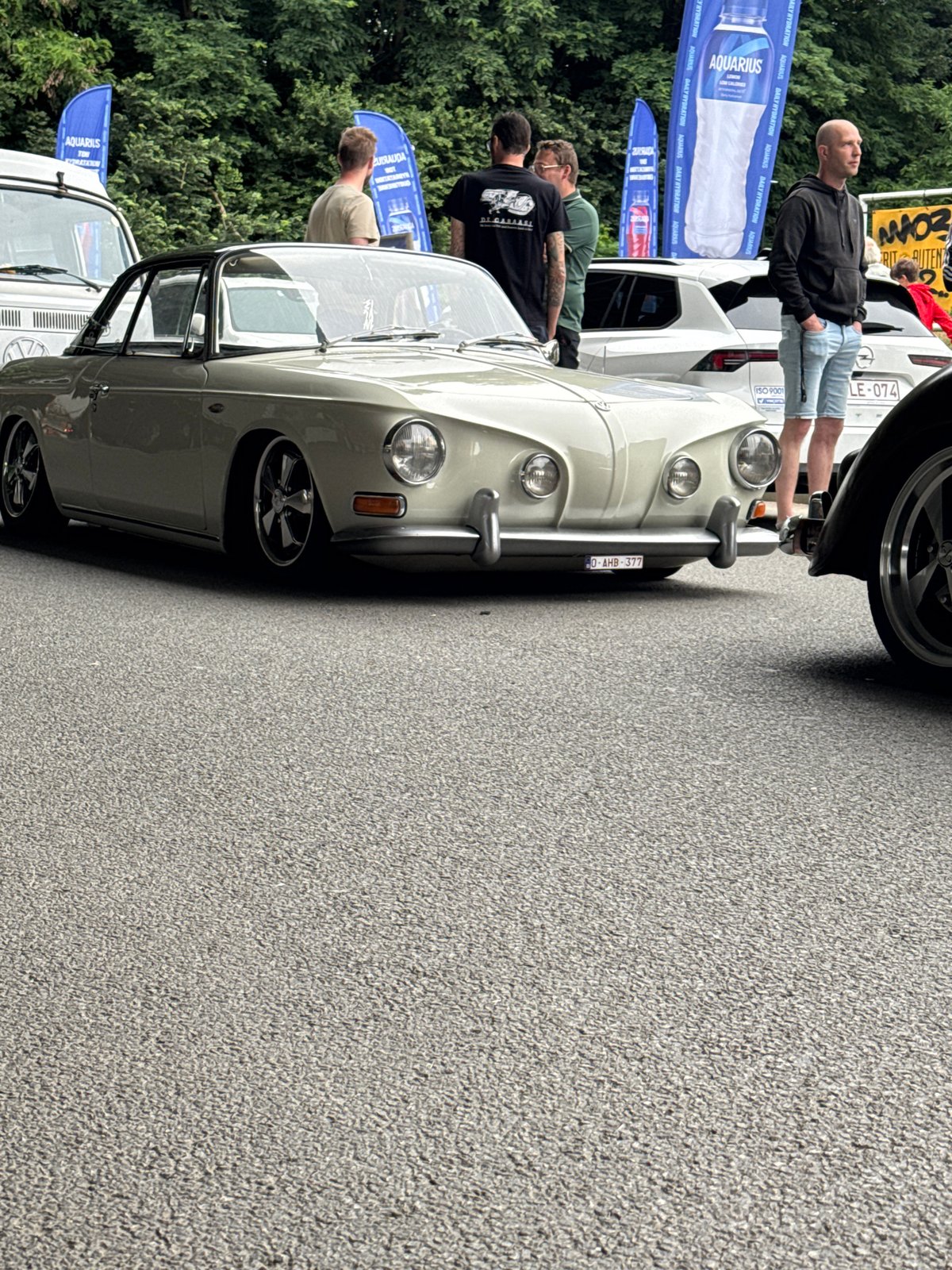 Vintage Volkswagen gathering on the streets of Nivelles