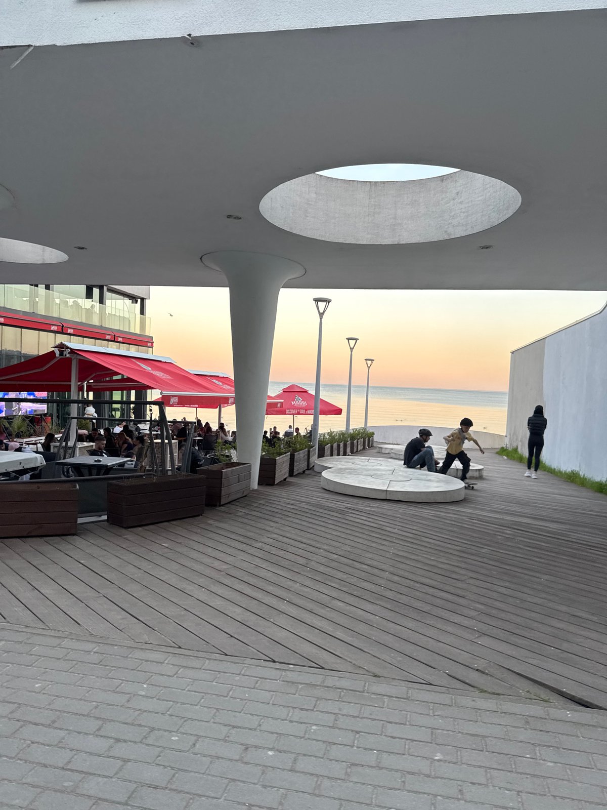 Sunset moments captured along Varna's Black Sea waterfront