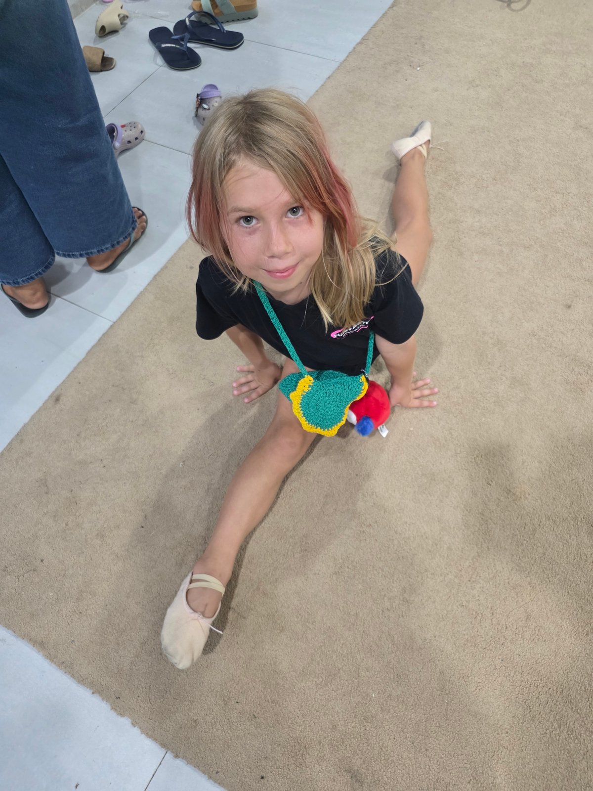 Young gymnasts train at indoor facility in North Kuta
