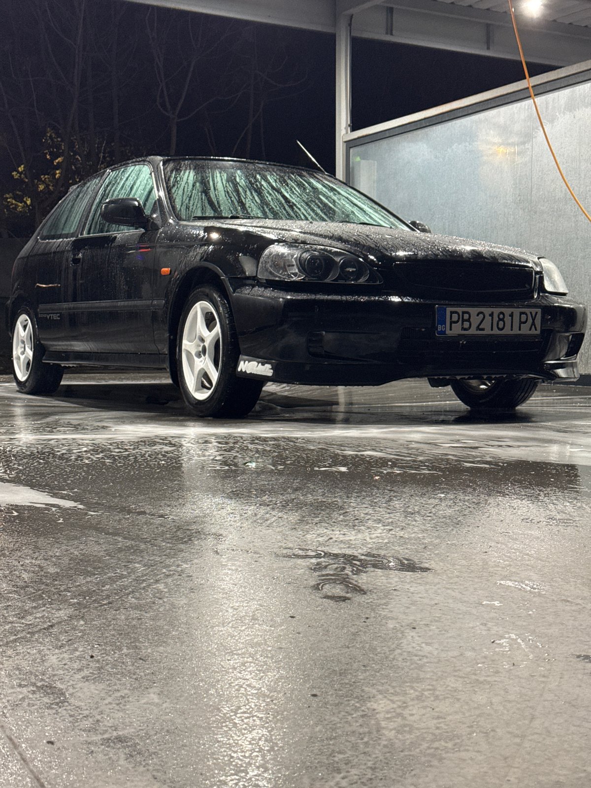 BMW Gets Nighttime Car Wash in Plovdiv Bulgaria
