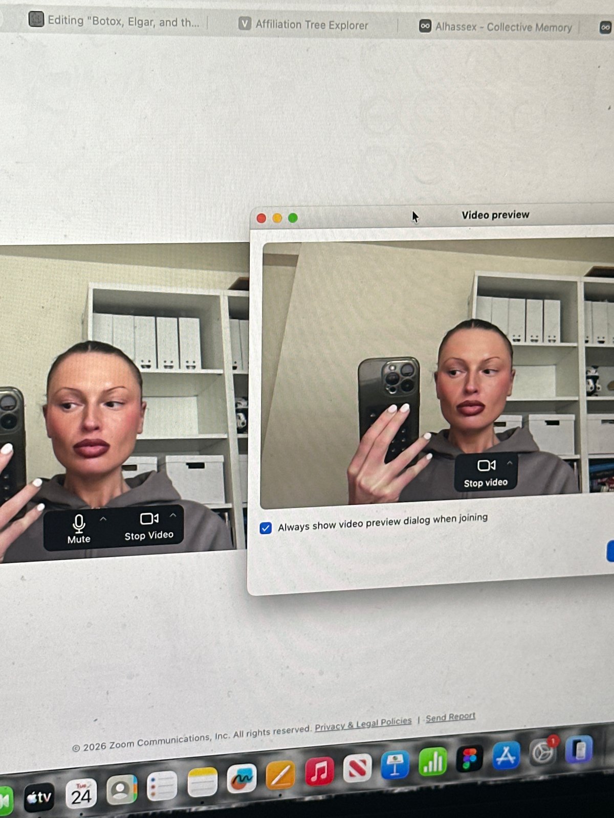Virtual meeting documented across UK locations via screens