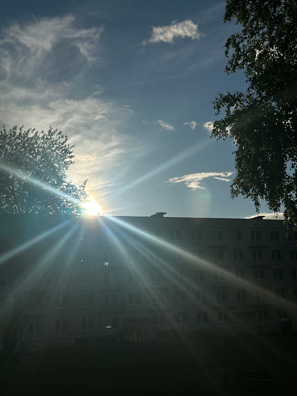 Cloudy evening in Liepāja: buildings, sky, and quiet details