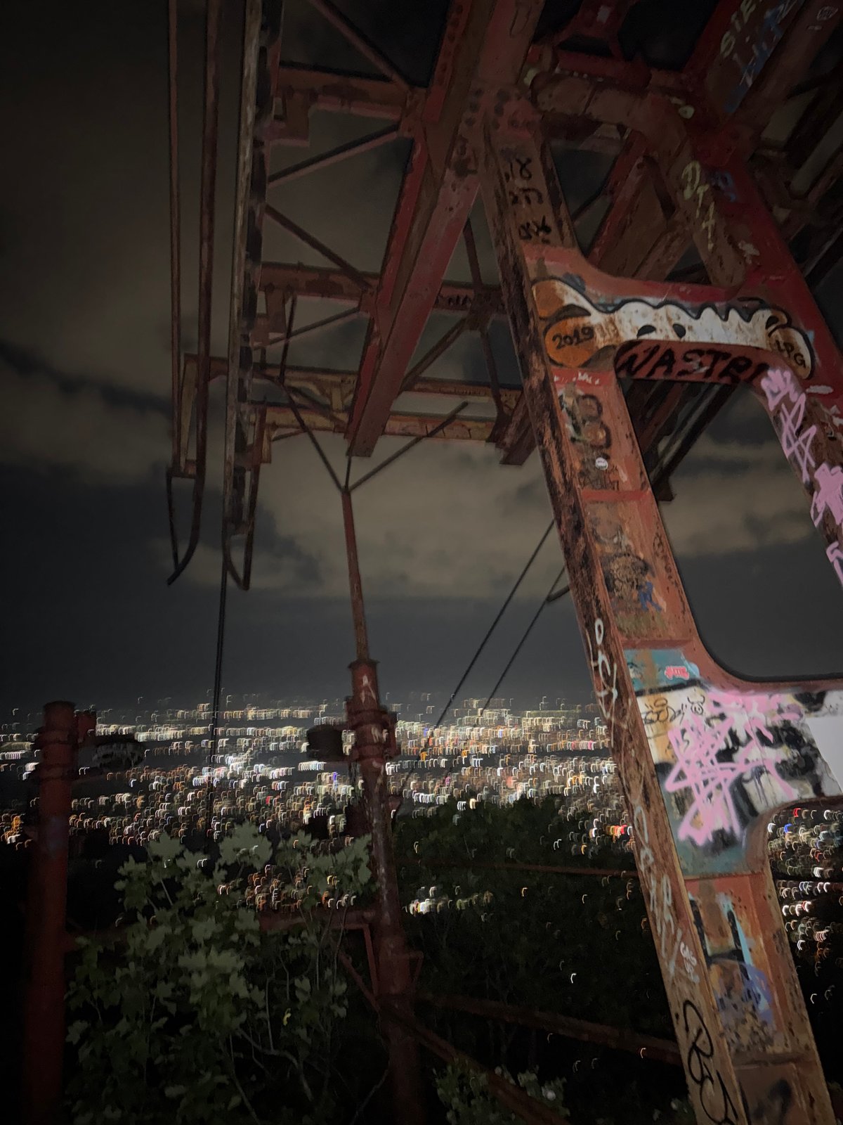 Night photography session captures Sofia cityscape from Vitosha Mountain