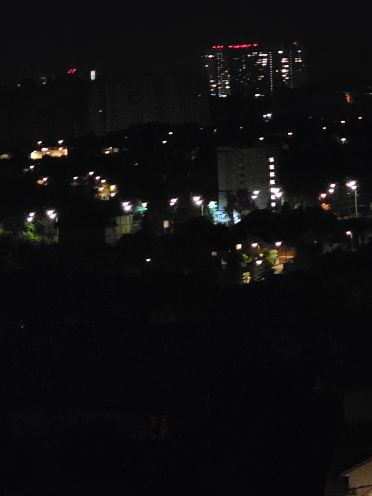 Kyiv after dark: streets, apartment blocks, and city lights