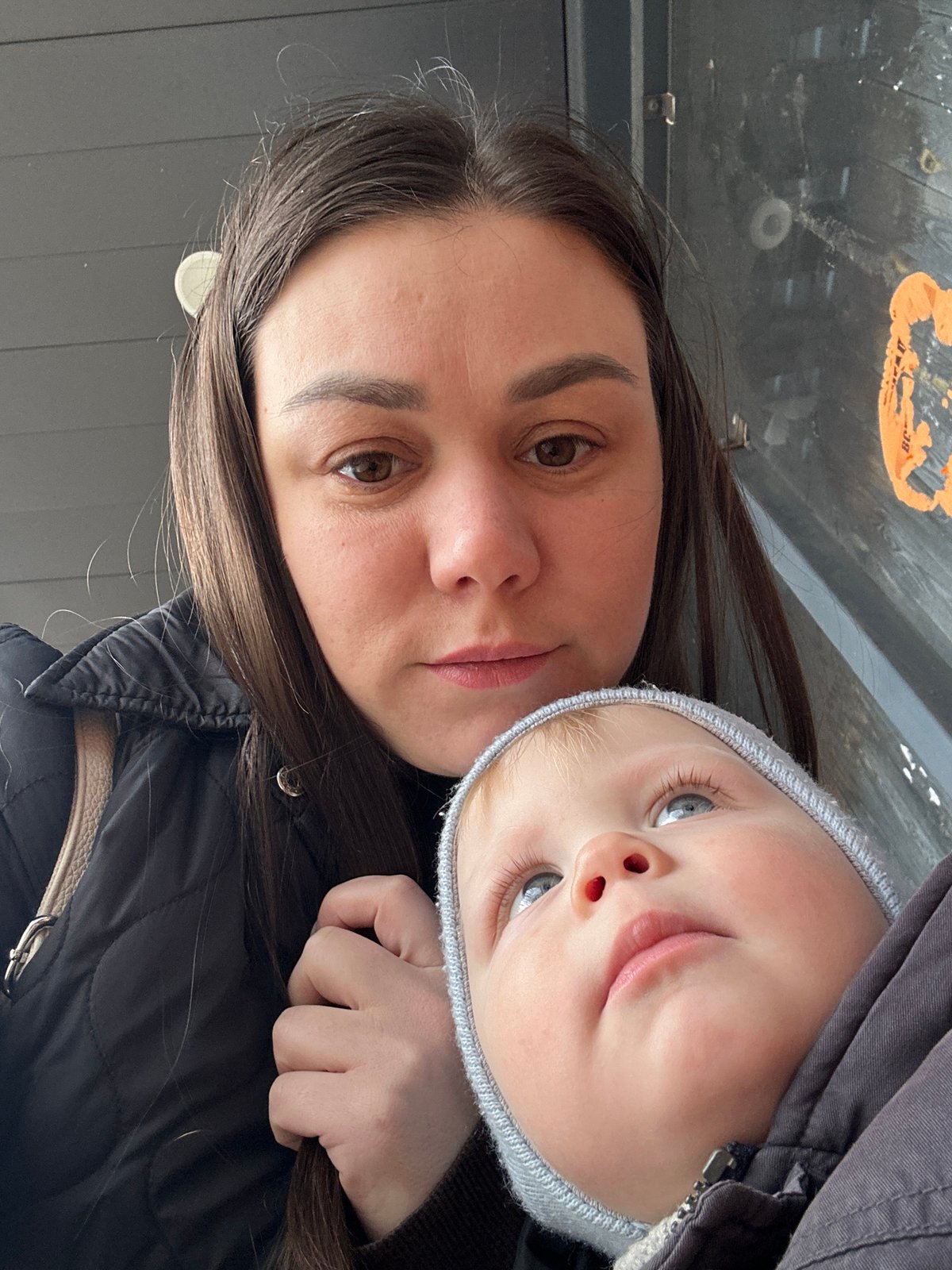 Morning moments documented in Chaikovsky: family selfies, resting cat