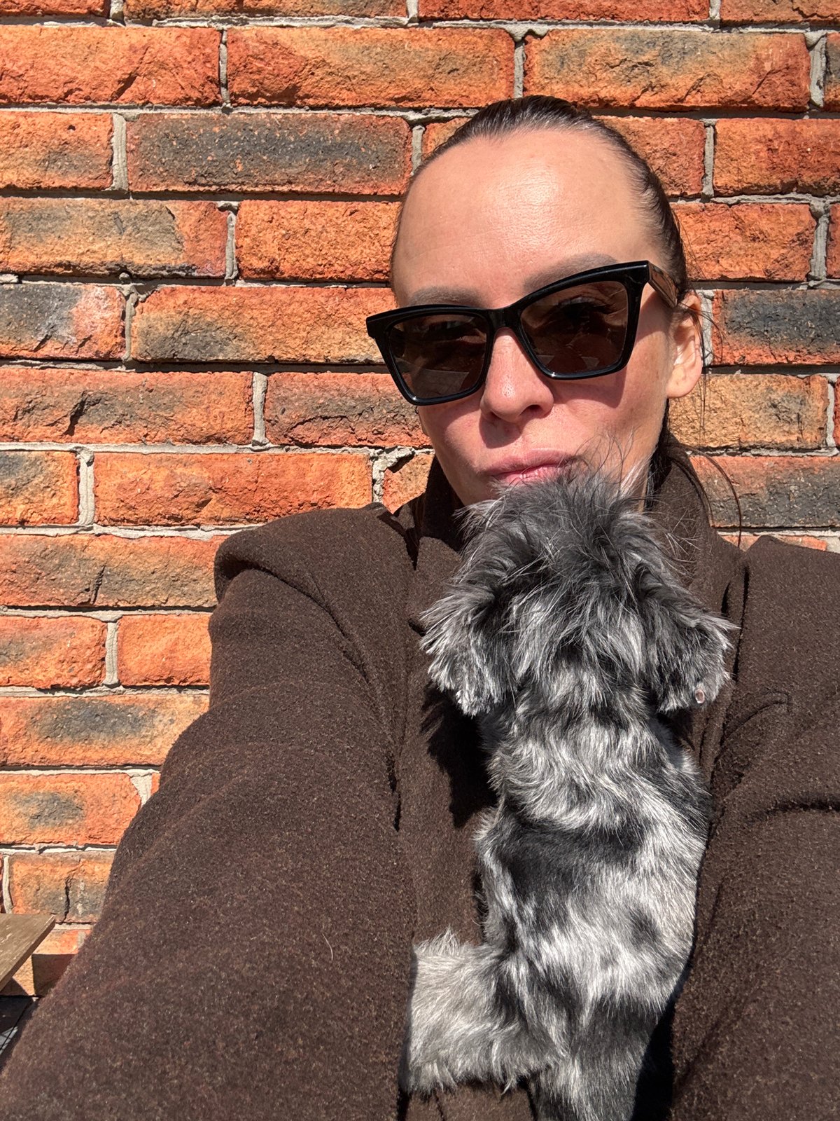 Morning photo session with pet captured in Chaikovsky, Russia