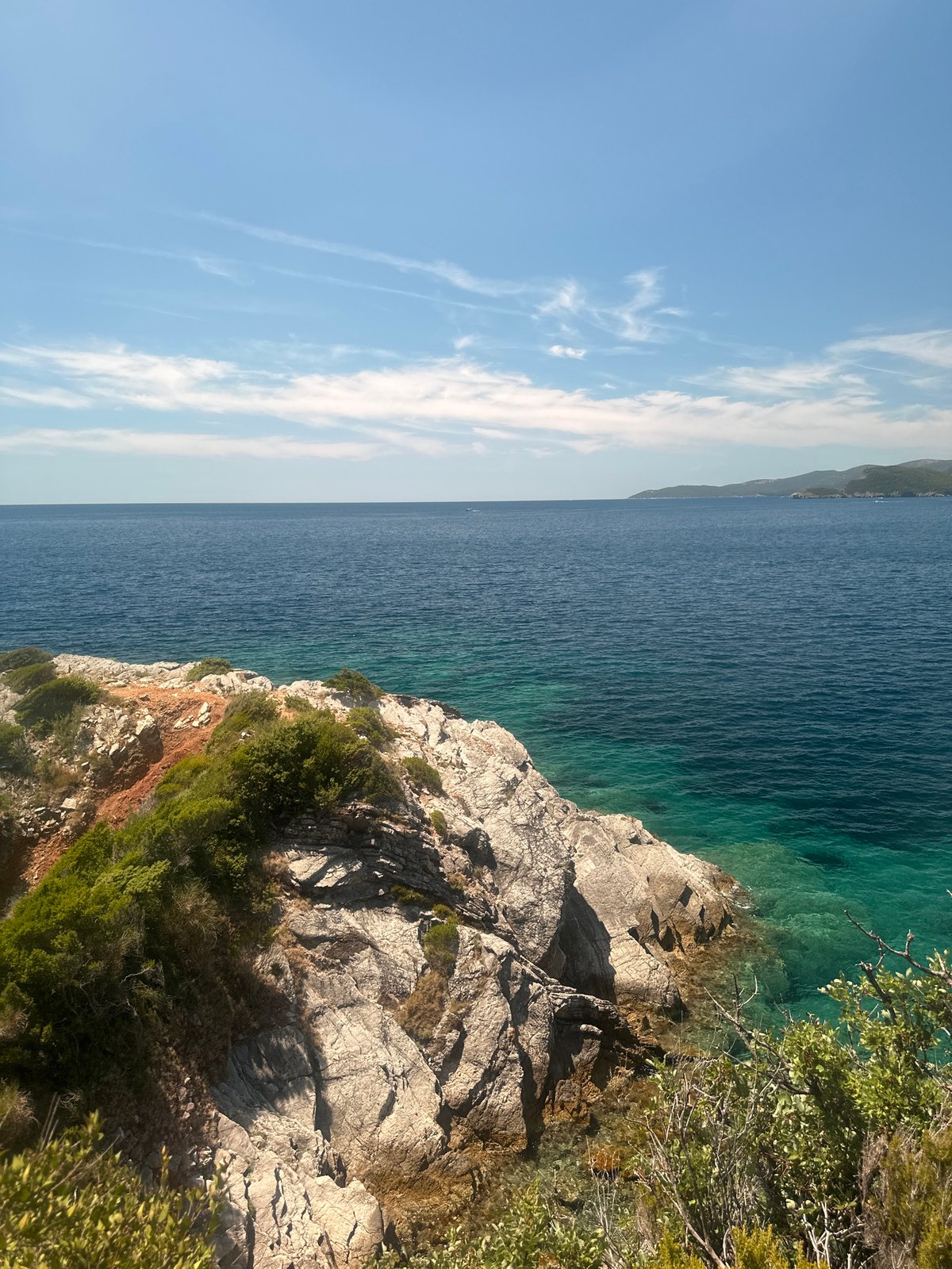 Sunny afternoon on the Sveti Stefan coastline, Montenegro