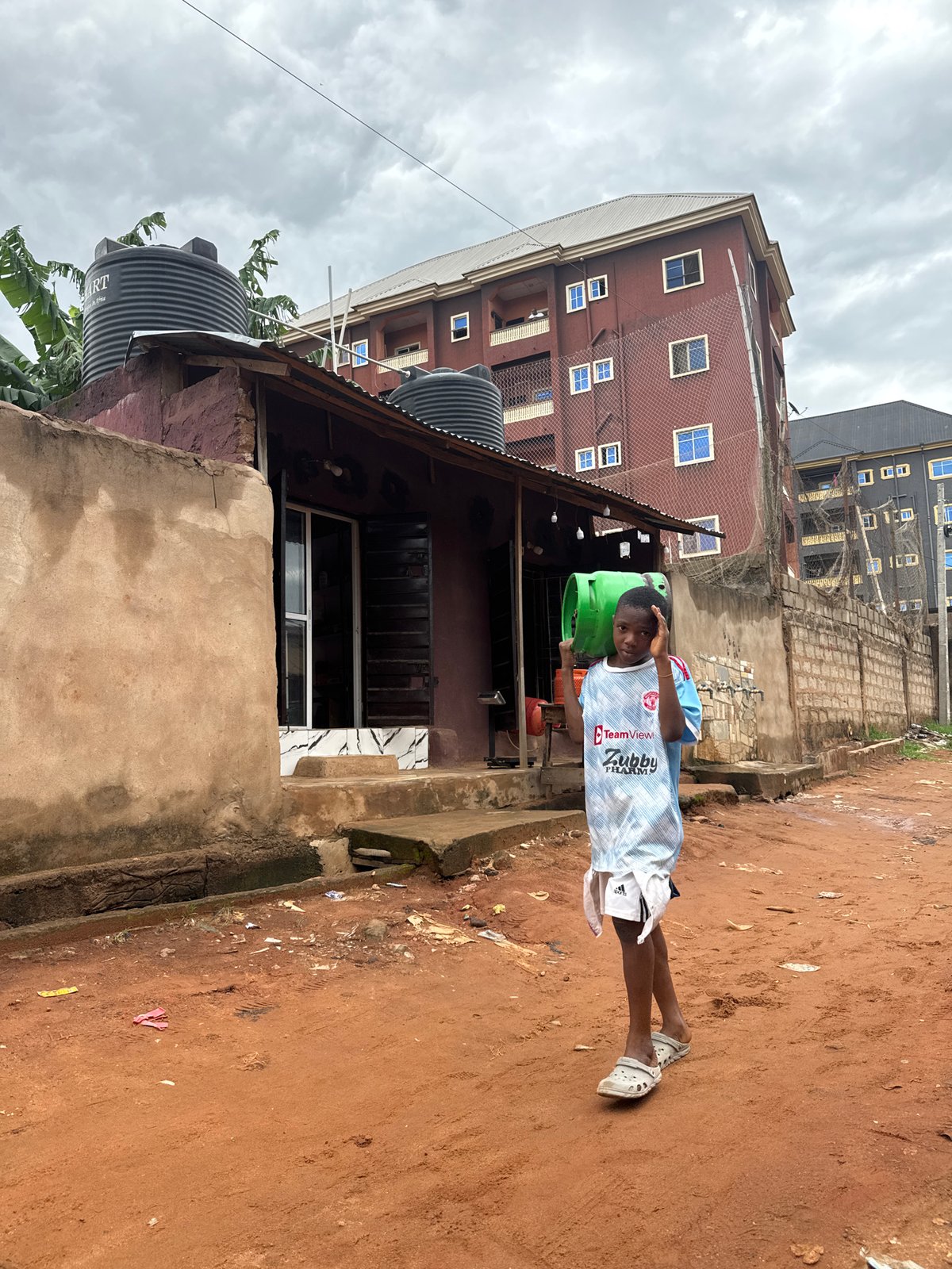 Morning life unfolds in Nkpor, Nigeria community