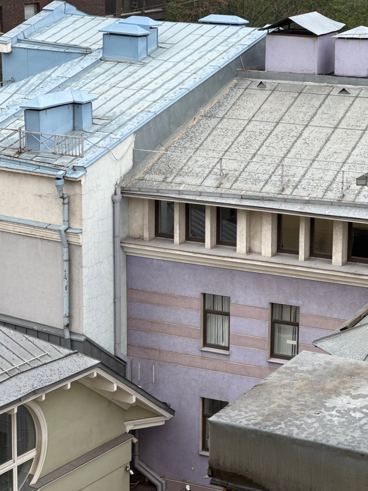 Elevated view captures Moscow's diverse pre-revolutionary architecture
