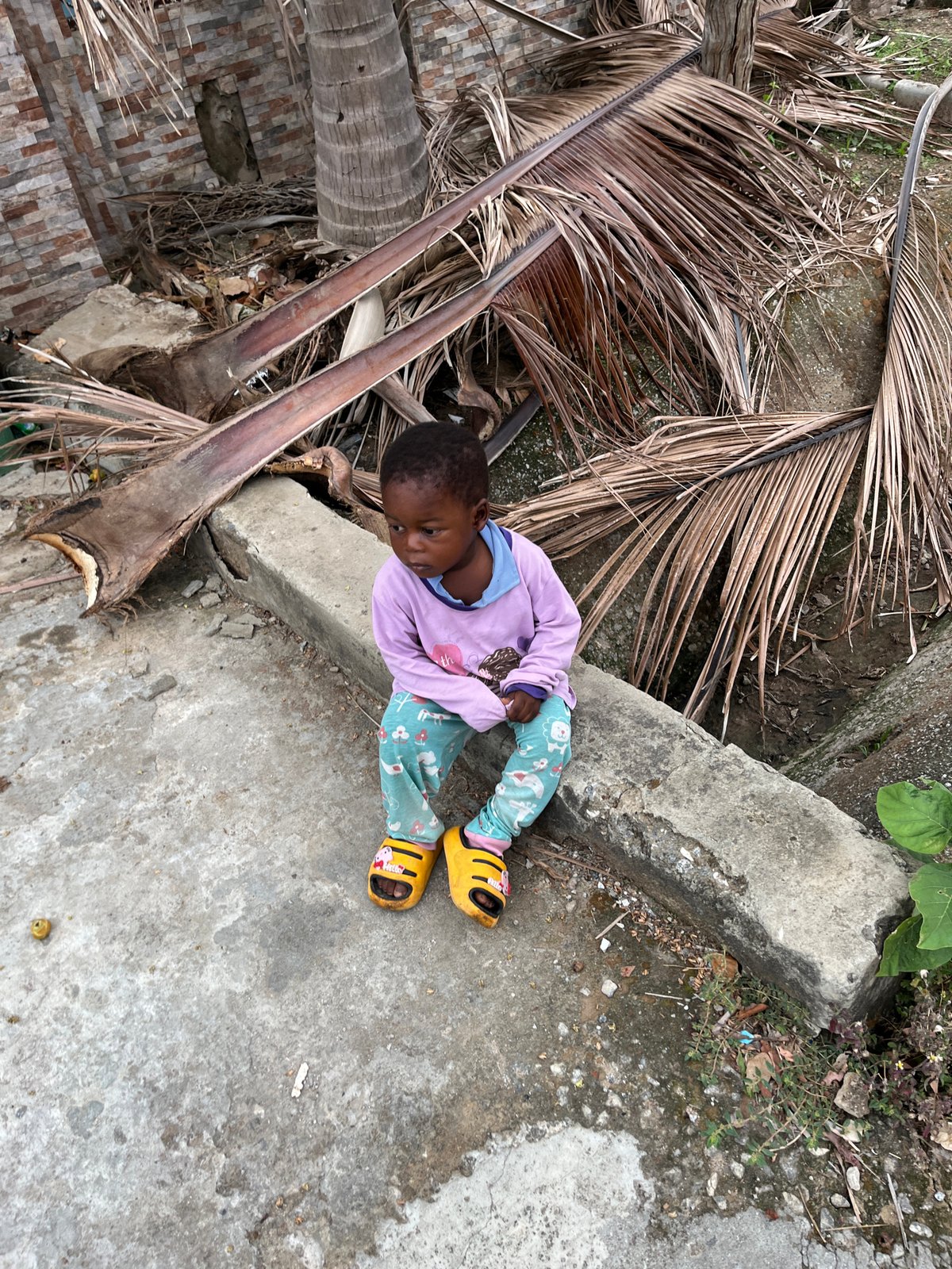 Morning street life captured in Abuja residential neighborhood