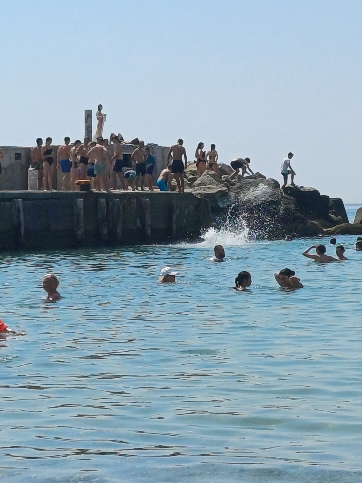 Calm morning at Varna's Black Sea beach