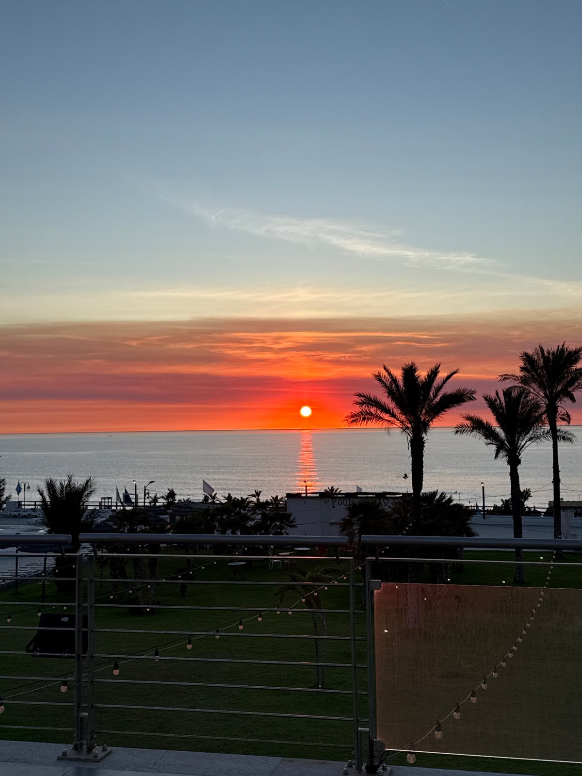 Sicilian resort evening from sunset to nighttime DJ set