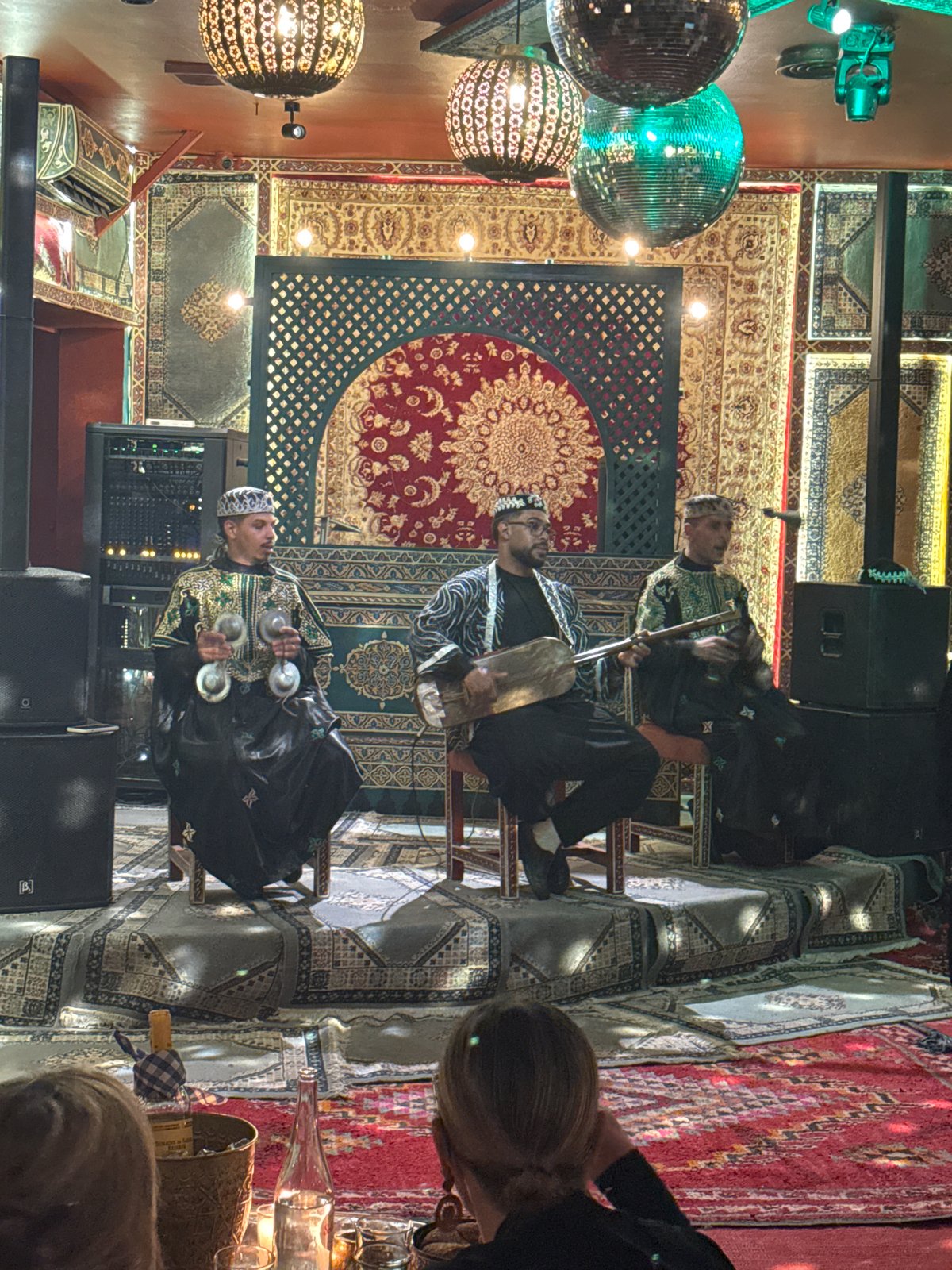 Traditional Moroccan musicians perform at Marrakesh venue