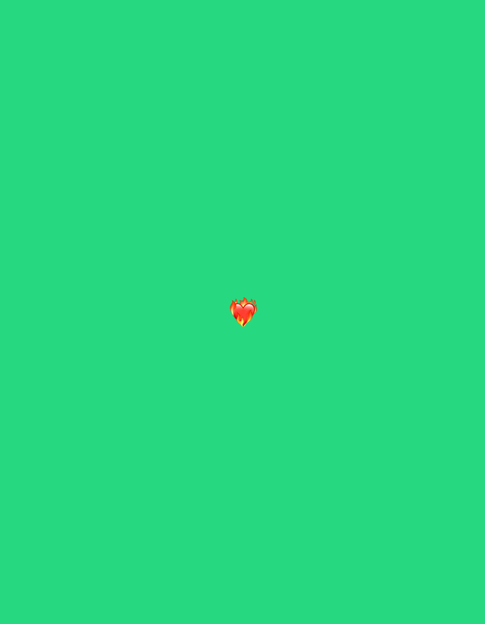 Flaming heart emoji sighted on green display in Strasbourg