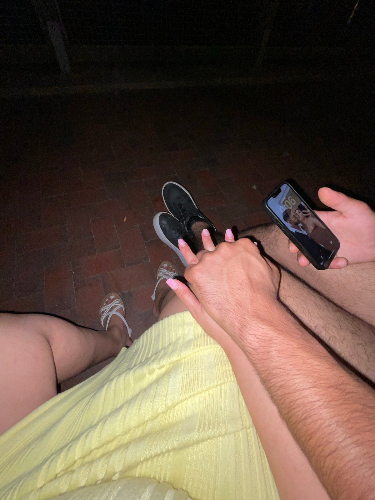 A summer night in Vechta, flowers and held hands