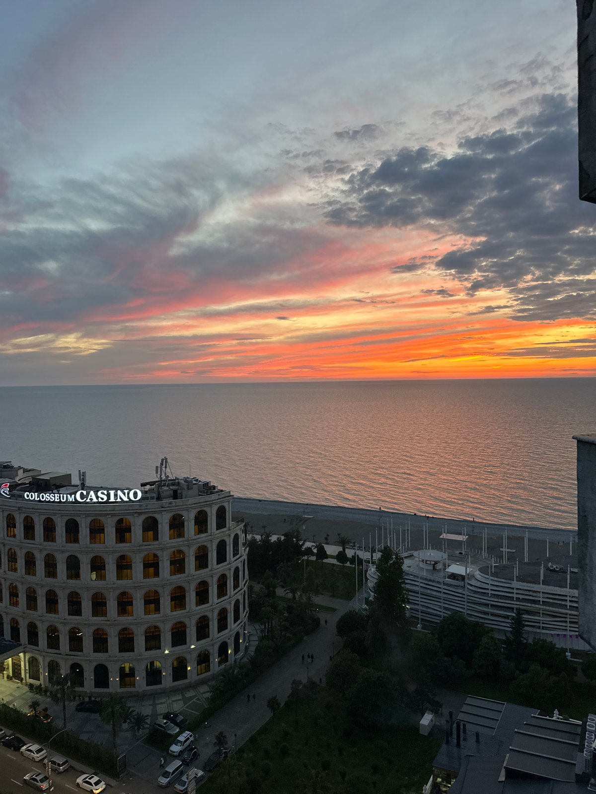 Evening scenes captured across Batumi waterfront and urban areas