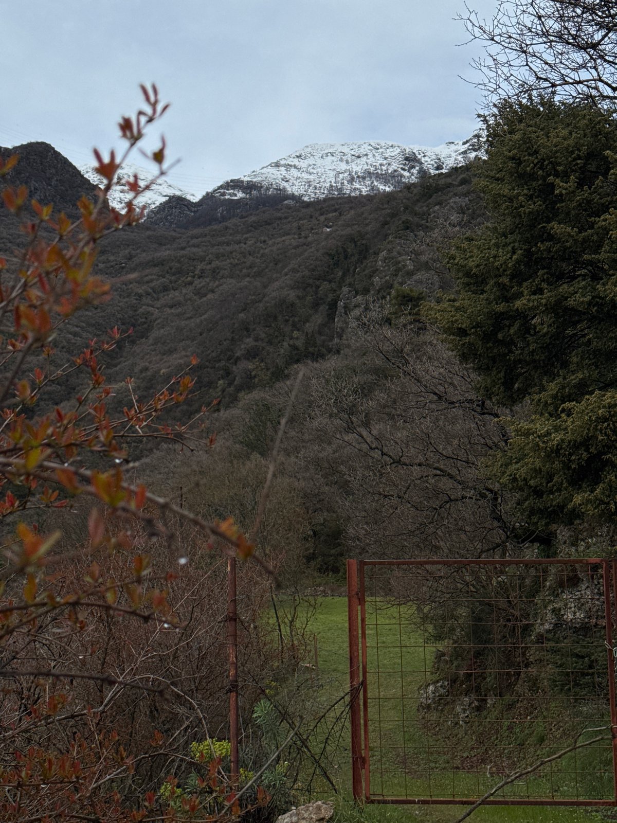 Scenic mountain landscape documented in rural Krapina, Montenegro