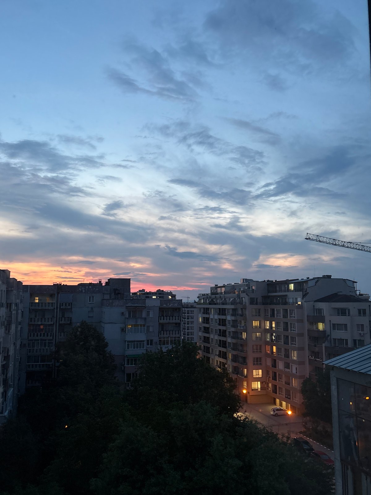 Plovdiv at golden hour, rooftops to street level