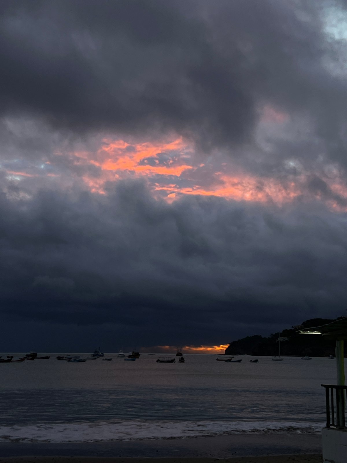 San Juan del Sur: stormy coastal sunset and street-level hill views