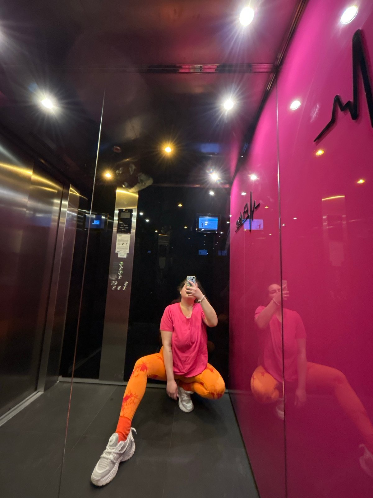 Morning elevator selfies and street scenes documented in Plovdiv