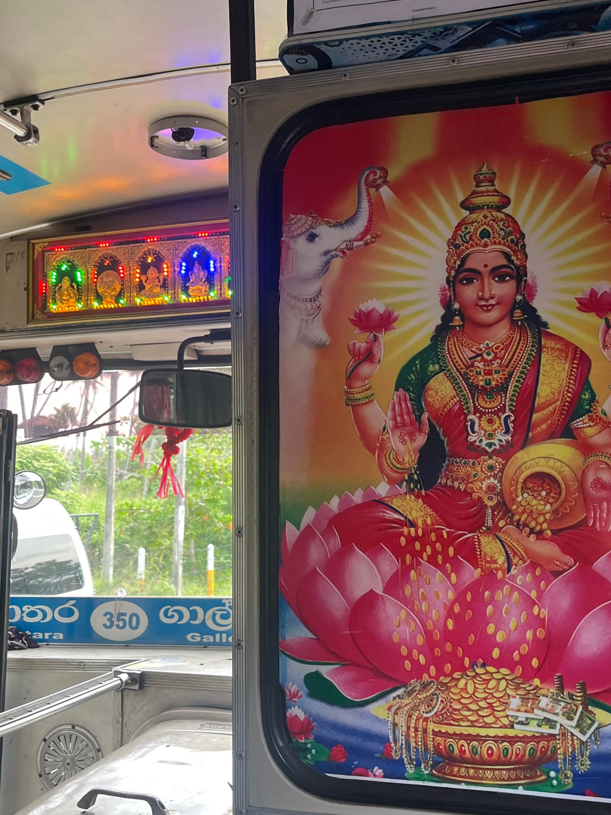 Hindu goddess image spotted in Sri Lankan vehicle interior