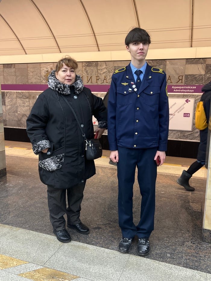 Daily life unfolds at Saint Petersburg metro stations