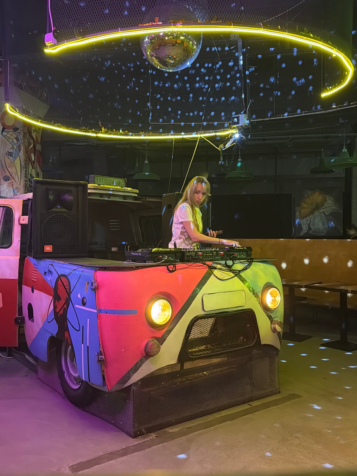 Art installations and nightlife documented across Saint Petersburg morning