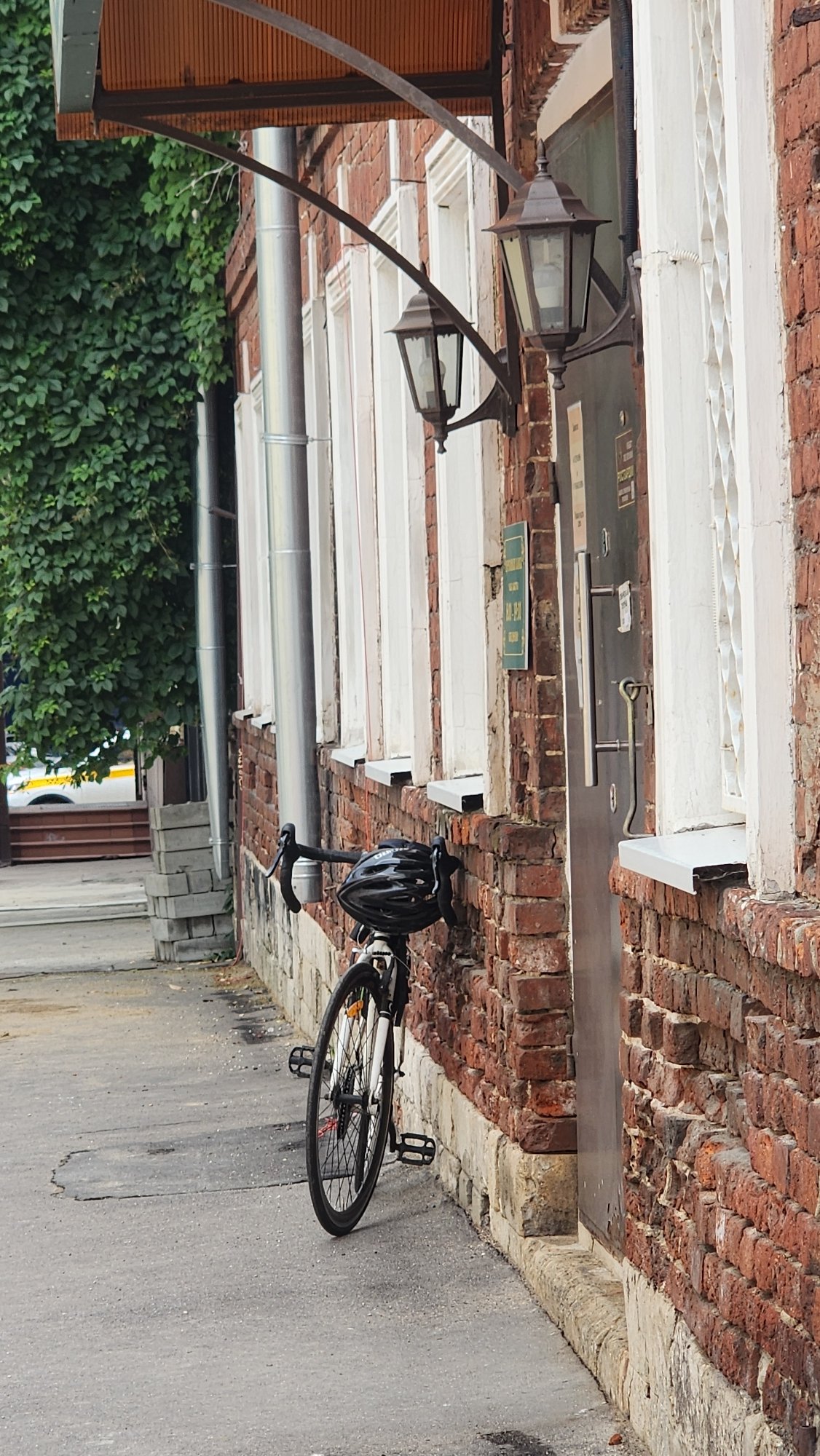 Exploring a Moscow Orthodox church by bike on a summer afternoon