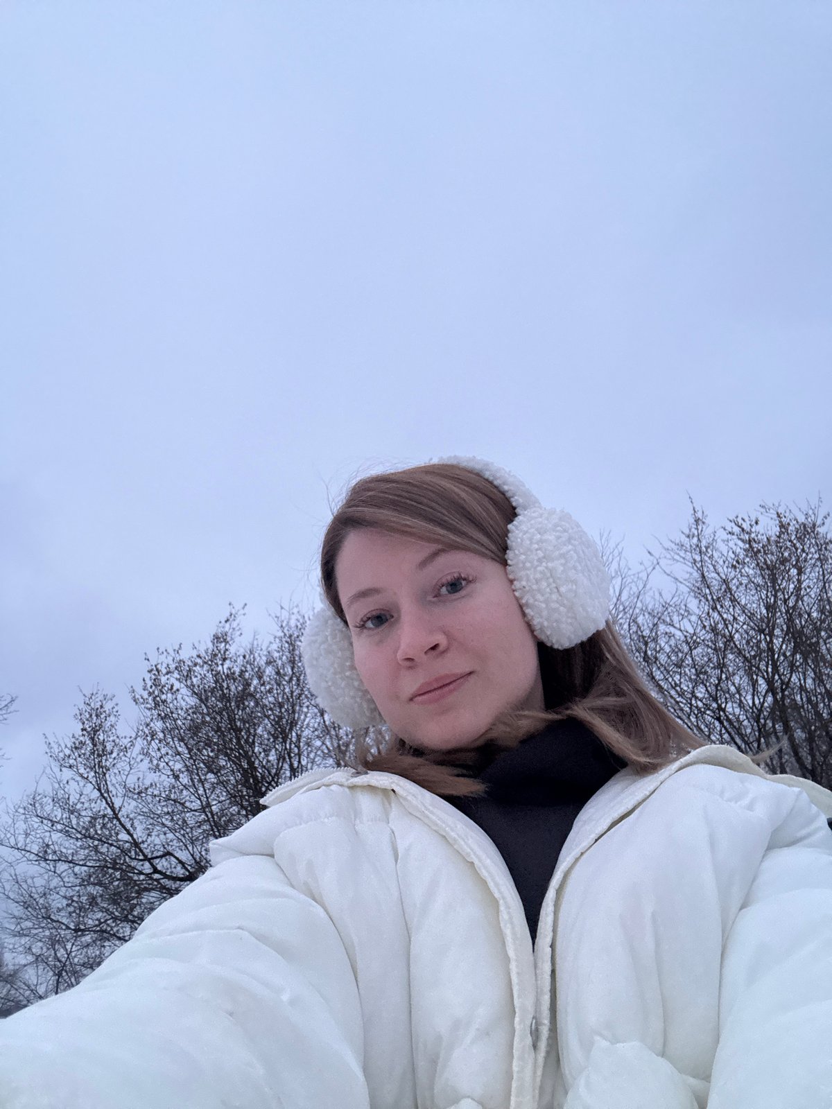 Winter moment captured in Russian village with snow heart
