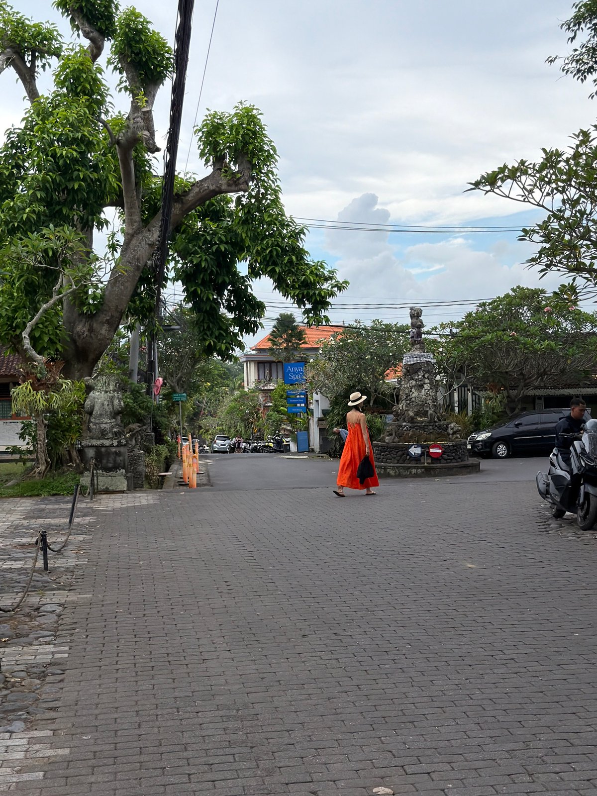 Morning scenes of traditional Ubud architecture and cafes documented