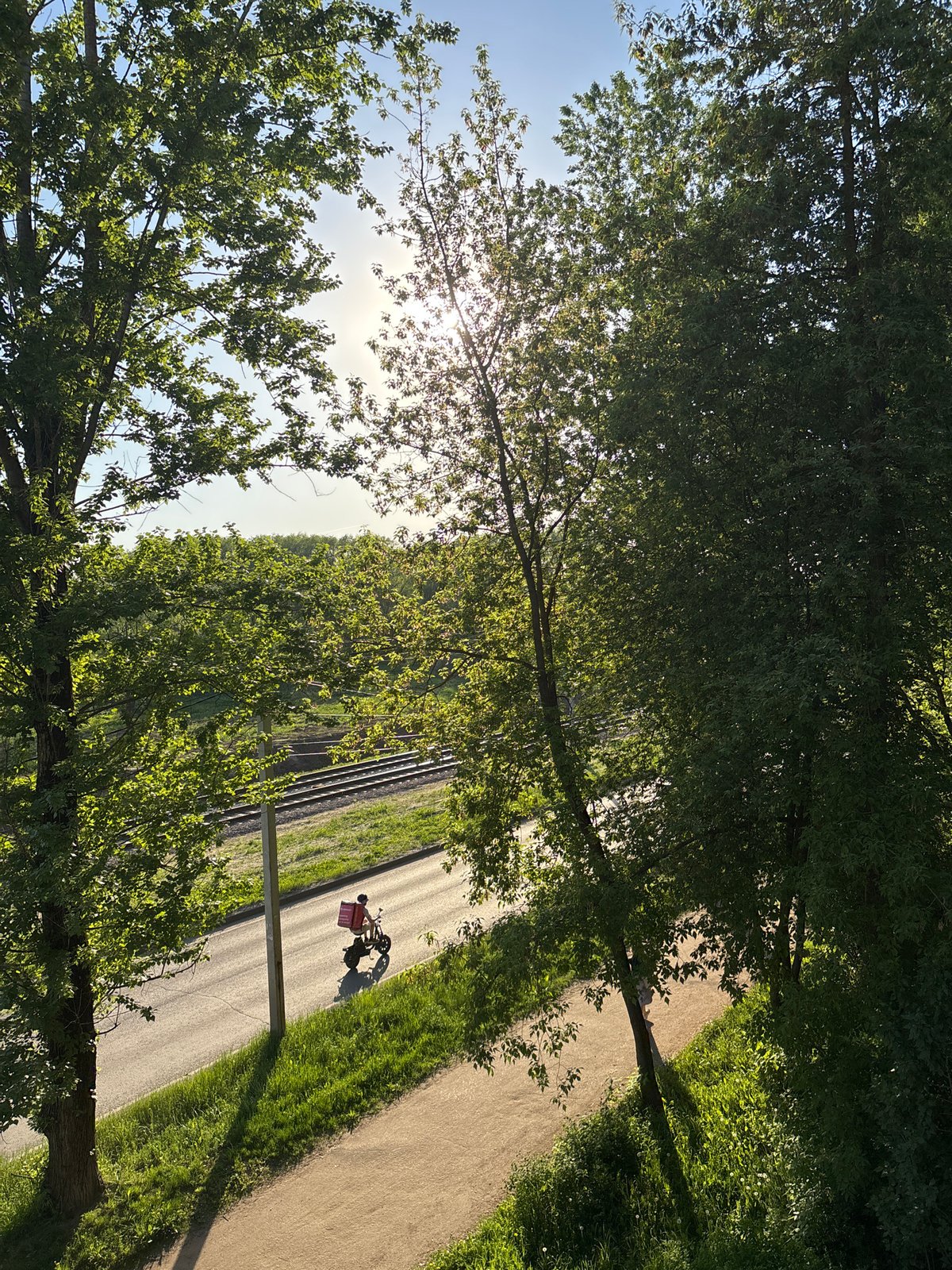 Rusanovo resident captures afternoon park visit, drawings, selfie